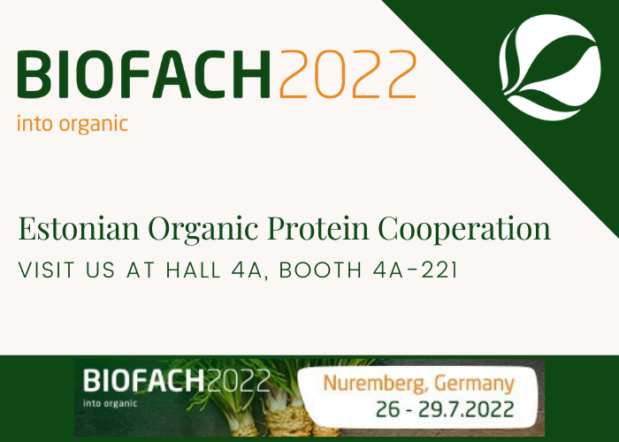 Biofach 2022 Estonian Organic Protein Cooperation