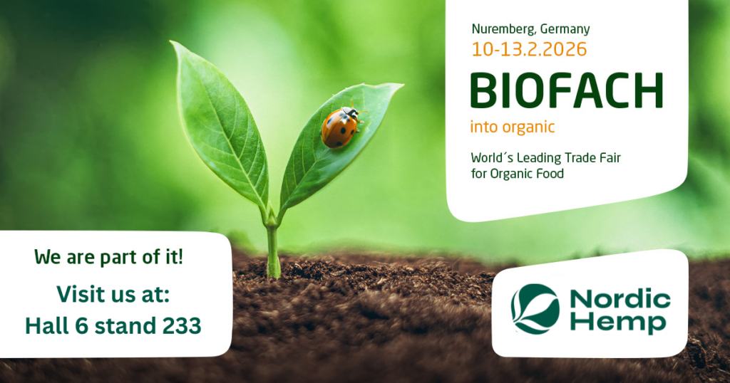 Nordic Hemp osaleb Biofach 2026 messil